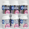 Extra White Bubblemint Flavour Xylitol Sugarfree Chewing Gum, 6 Packs of 46 Pieces