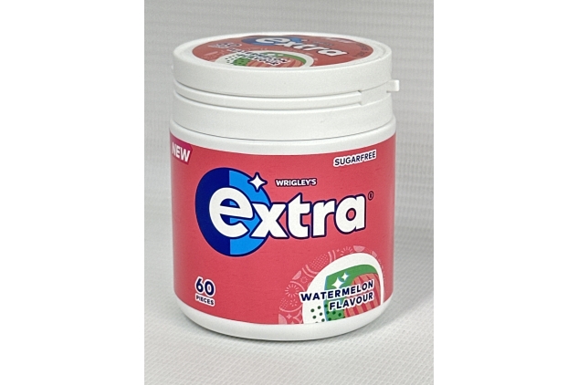 Extra Watermelon Flavour Sugarfree Chewing Gum Bottle, 60 Pieces