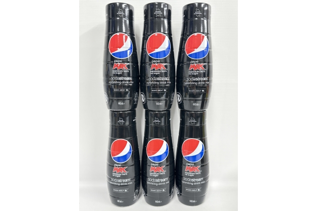 SodaStream Pepsi Max Sparkling Drink Syrup Mix, Soda & Fizzy Drink Maker Concentrate, 6 x 440ml Refills | BEST BEFORE DATE 26/10/2024