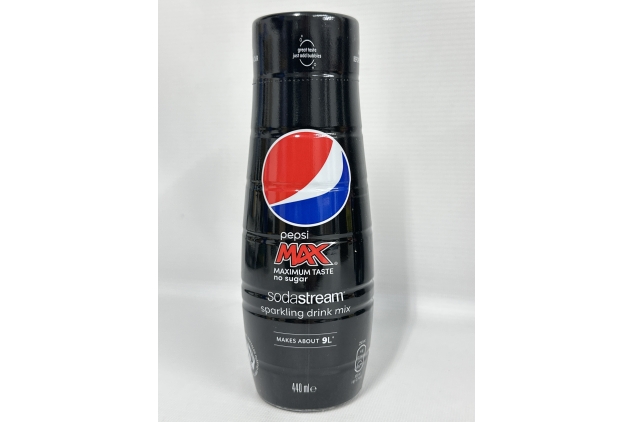 SodaStream Pepsi Max Sparkling Drink Syrup Mix, Soda & Fizzy Drink Maker Concentrate, 6 x 440ml Refills | BEST BEFORE DATE 26/10/2024