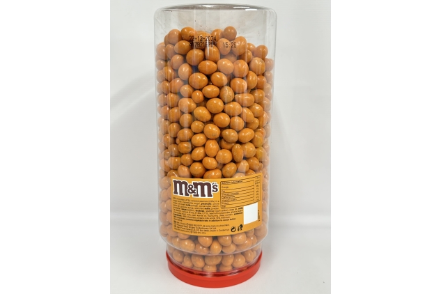 M&M's Peanut Chocolate ORANGE Colour Bulk Buy Sweets, 4kg Tub | Themes | Displays | BBE 22/12/2024