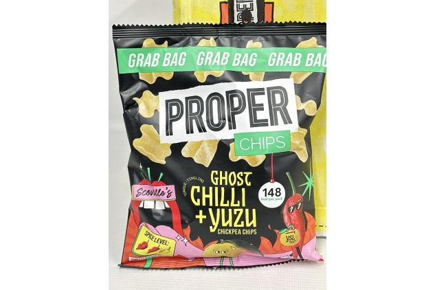 PROPERCHIPS Ghost Chilli & Yuzu Chickpea Chips, 30 x 30g | Best Before Date 28/11/2024