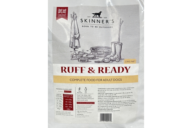 Skinner's Ruff and Ready Complete Dry Adult Working Dog Food, 2.5 kg | Best Before Date 13/11/2024