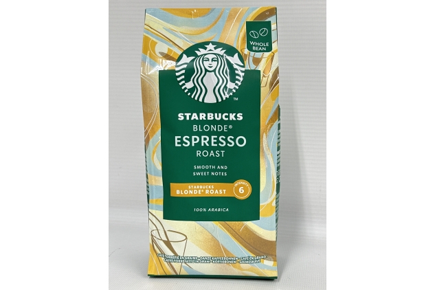 STARBUCKS Blonde Espresso Roast, Whole Beans Coffee 200g (Pack of 1)