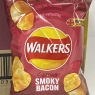 Walkers Smoky Bacon Crisps Snack Packs, 32.5g Bags (32 Bags x 32.5g) BEST BEFORE DATE 19/10/2024