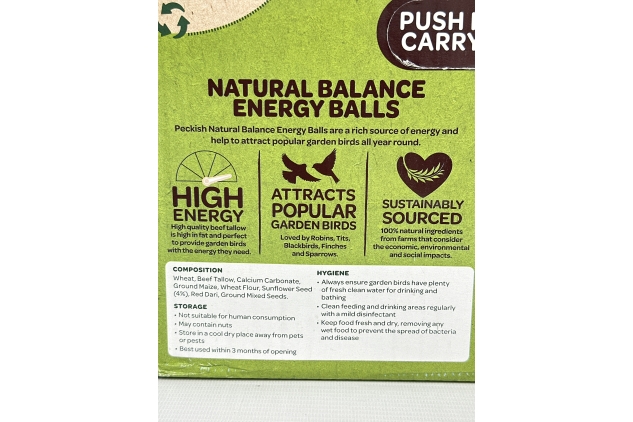 Peckish Natural Balance High Energy Fat Balls for Wild 80 g (Pack of 50)