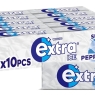 Extra Ice Peppermint Flavour Xylitol Sugarfree Chewing Gum Bulk Box, 30 Packs of 10 Pieces (300 Pieces) Damaged Outer Packaging