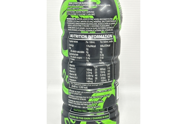 Prime Glowberry Flavour 500ml Hydration Drink | Best Before Date 31/08/2024