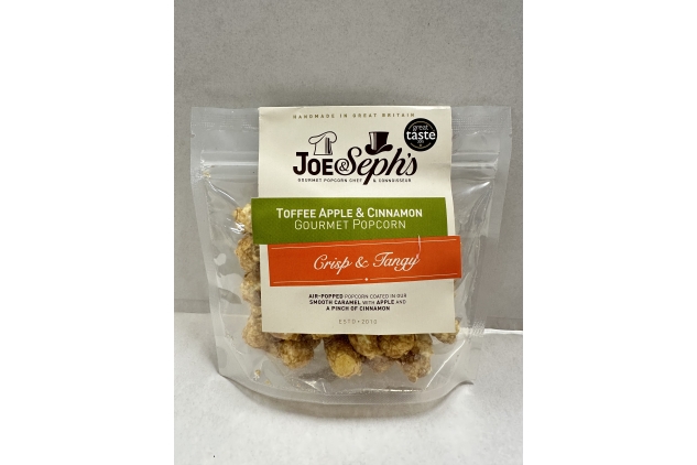 Joe & Seph's Toffee Apple with Cinnamon Popcorn 32g Best Before 31/10/2024