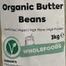 Organic Butter Beans 3kg | Vegan | High Fibre | High Protein