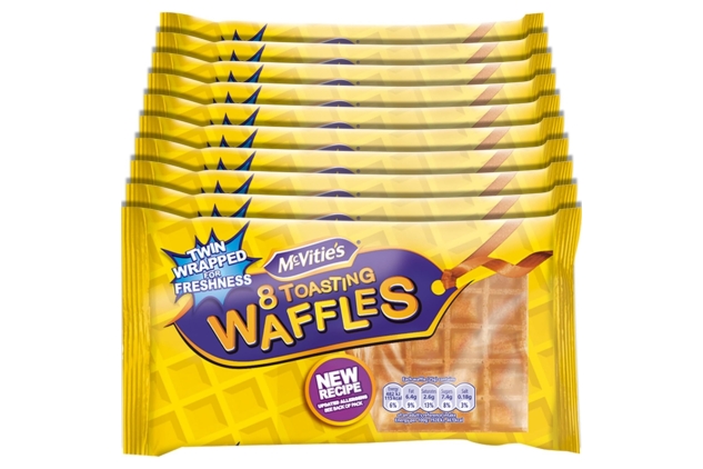 McVitie's Toasting Waffles, 8 Waffles (Pack of 10) BULK BUY DEAL | Best Before Date 14/08/2024