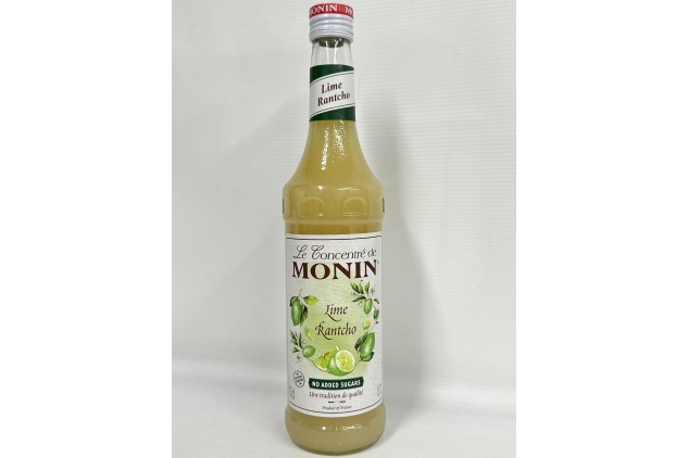 Monin Lime Rantcho Concentrate Syrups and Cordials 700ml | Glass Bottle | BBE 31/03/2025