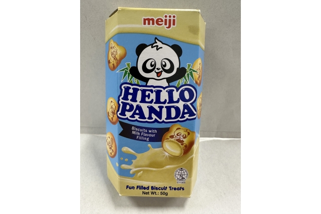 Meiji Hello Panda Milk Cream Filled Biscuits, 50g Best Before 30/09/2024