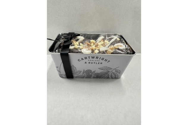 Cartwright & Butler Luxury Chocolate Loaf Cake in Tin Best Before 14/10/2024