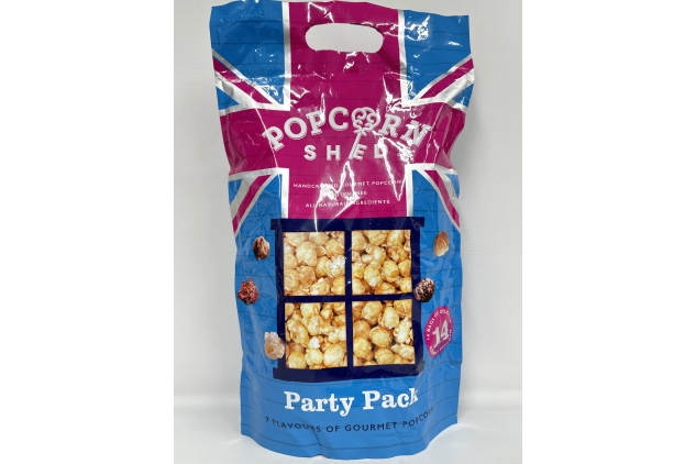 Popcorn Shed | Party Pack | 14 Bags, 7 Assorted Flavours | BEST BEFORE DATE 30/10/2024