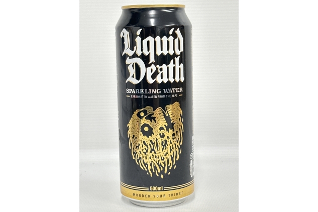 Liquid Death Sparkling Mountain Water, 12 x 500 ml