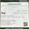 JustIngredients Essentials Coriander Seeds 1 kg | Best Before Date 31/10/2024