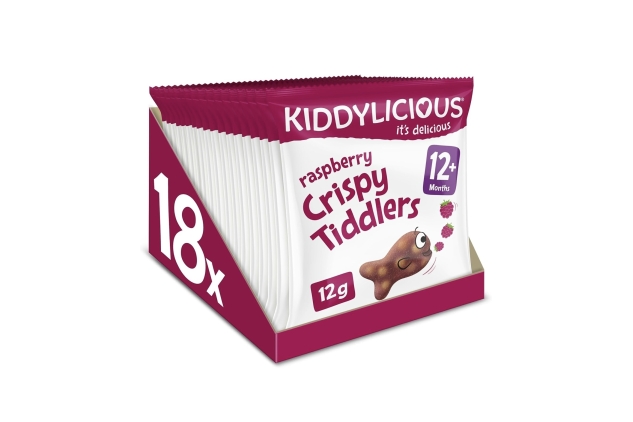 Kiddylicious Raspberry Crispy Tiddlers 18 Pack