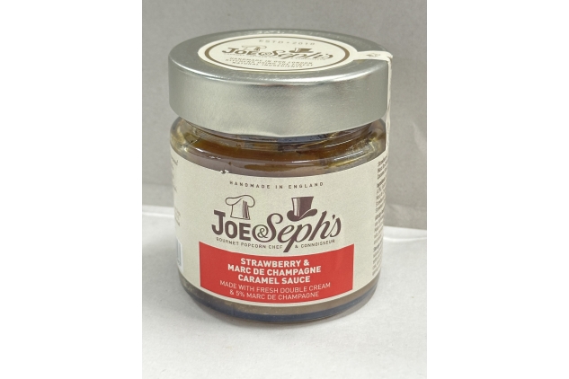 Joe & Seph's Strawberry Marc de Champagne Caramel Dessert Sauce Spread 230g