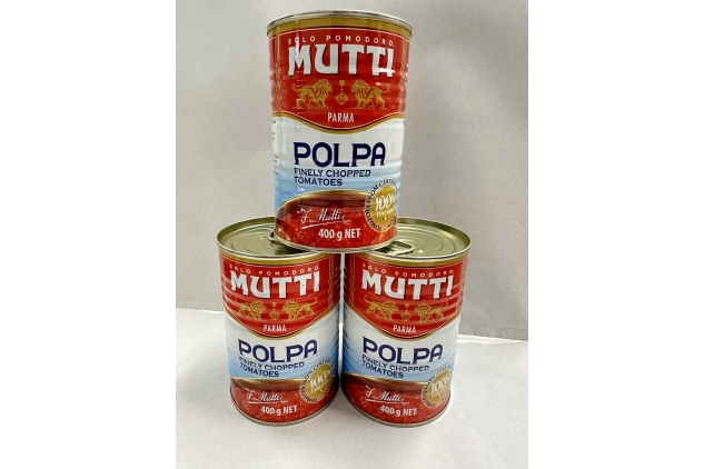 Mutti Finely Chopped Tomatoes 400 g (Pack of 3)