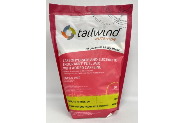 Tailwind Nutrition Endurance Fuel 50 Servings | Tropical Buzz Flavour | Caffeinated | Carbohydrate | Electrolytes | BEST BEFORE DATE 31/10/2024