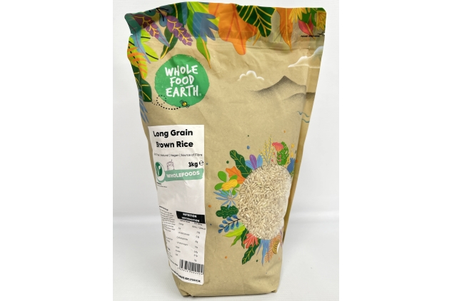 Long Grain Brown Rice 3KG | GMO Free | Vegan | Source Of Fibre | Best Before Date 15/11/2024