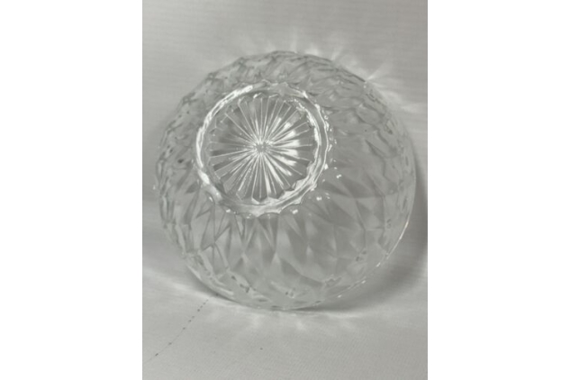 10 Pack | 10 oz Mini Glass Bowls 12cm Diamond Cut Glass Prep Bowls Stackable