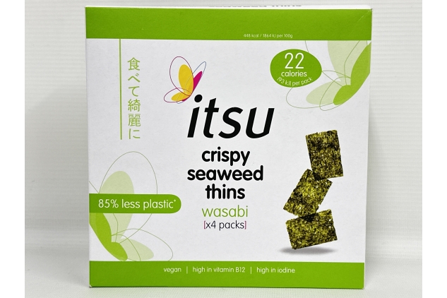 itsu Crispy Seaweed Thins Wasabi 4 x 5g (20g)