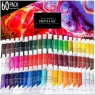 Acrylic Paint Set - 60 Paints for Canvas, Wood, Ceramic & Fabric – Non-Toxic, Vibrant Pigments for Beginners, Students and Professional Artists - Art Craft Supplies | Great Gift Christmas Present