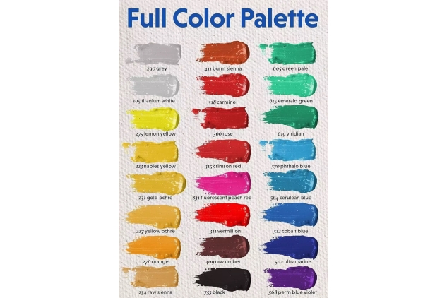 Acrylic Paint Set - 60 Paints for Canvas, Wood, Ceramic & Fabric – Non-Toxic, Vibrant Pigments for Beginners, Students and Professional Artists - Art Craft Supplies | Great Gift Christmas Present