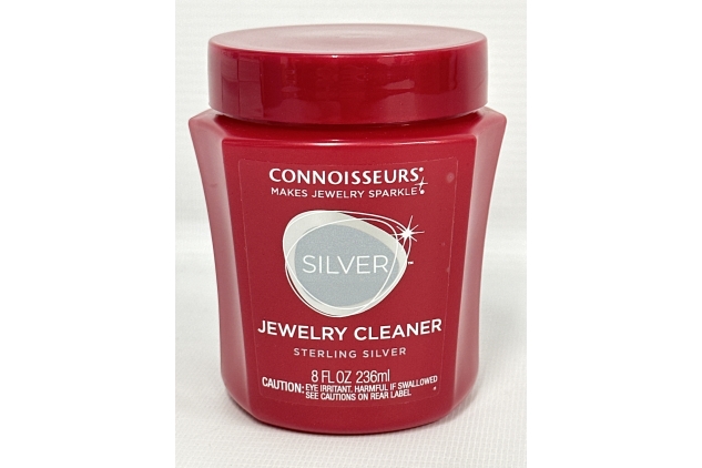 Connoisseurs Jewellery Cleaner | Silver Cleaner for Jewellery | 236ml (8oz) Sterling Silver Polish for Necklaces, Rings & Earrings | Clean, Shine & Protect