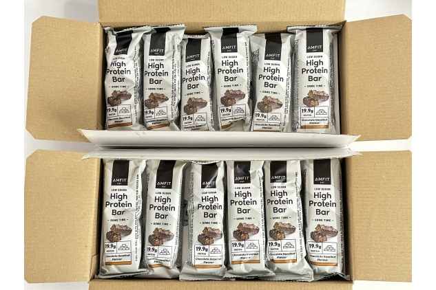 Low Sugar High Protein Bars | Chocolate Hazelnut Flavour | 60g, Pack of 24 | Best Before Date 06/07/2024