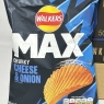 Walkers Max Chunky Cheese & Onion Crisps, 50g (Pack of 24) BEST BEFORE DATE 28/09/2024