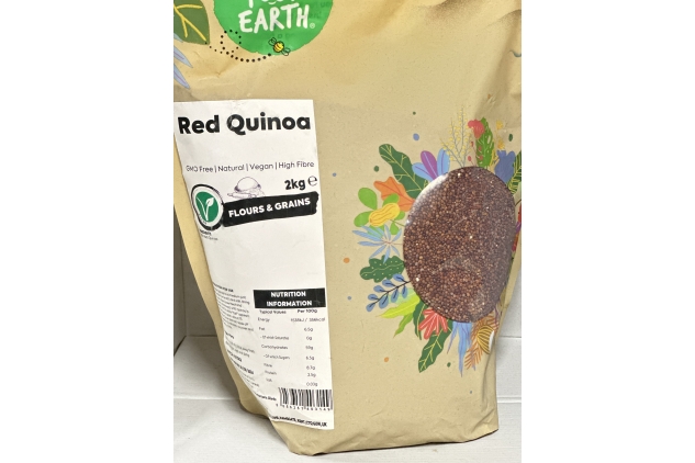 Red Quinoa 2kg | Vegan, High Fibre | Best Before Date 19/12/2024