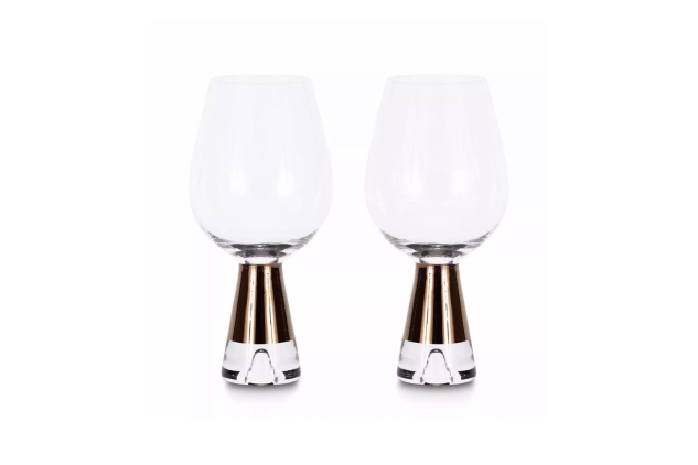 Tom Dixon Tank Wine Glasses X 2 Copper