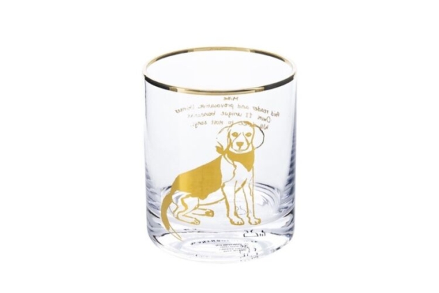 ANTHROPOLOGIE Millie Quote Tumbler Glass