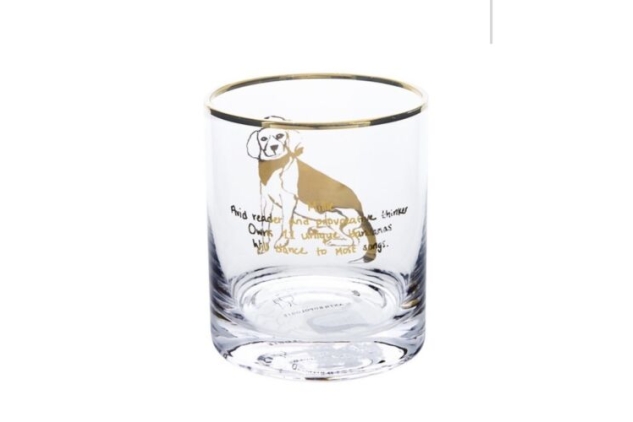 ANTHROPOLOGIE Millie Quote Tumbler Glass