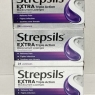 3 X 24 Strepsils Extra Triple Action  blackcurrant lozenges