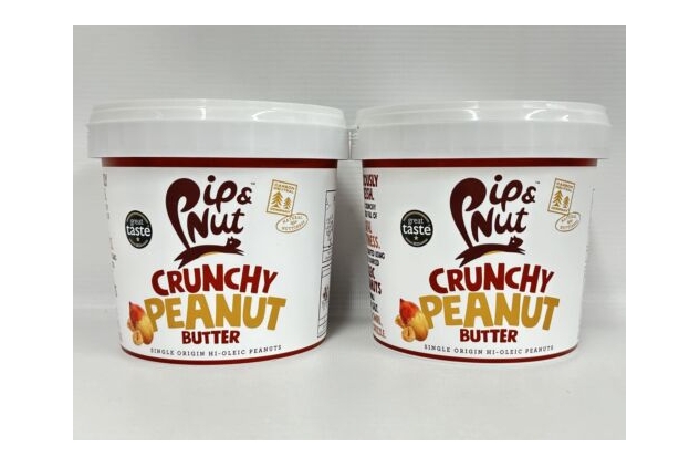 2 X 1KG Pip & Nut Crunchy Peanut Butter Gluten Free Vegan Dairy Free | BBE 30/11/2024