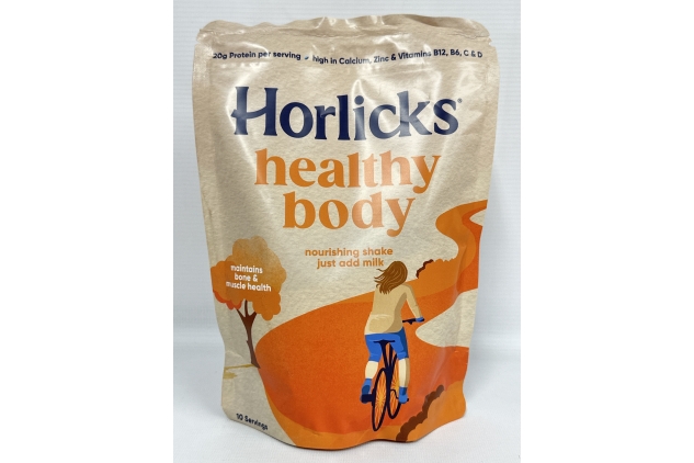 Horlicks Healthy Body 400g | Stay Active & Feel Energetic | Malted Milk Protein Powder | 20g Protein | 10 Servings | Vitamin D, Calcium & Zinc for healthier, stronger bones | BBE 30/04/2025