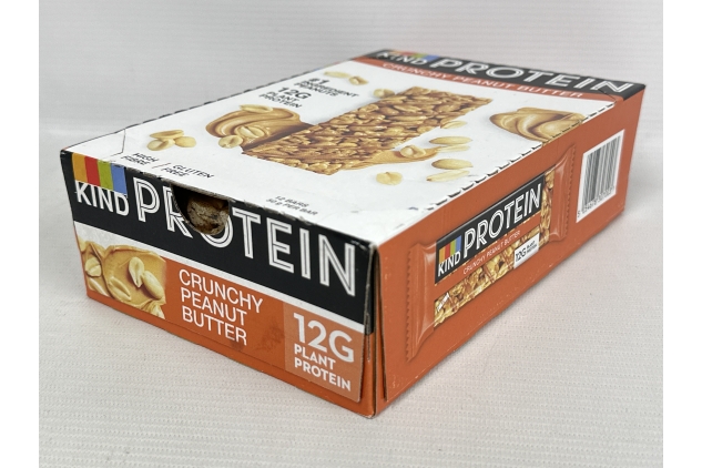 KIND Protein Bars | Gluten Free Snack | Crunchy Peanut Butter | High Fibre, Source of Protein | 12 x 50g | BBE 03/01/2025