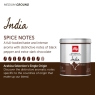 Illy Arabica Selection INDIA Caffe Macinato Ground Coffee 125g (Pack of 12) BBE 31/01/2025