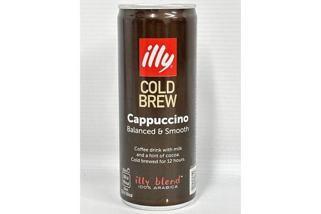 illy Cold Brew Coffee, Cappuccino, Ready to Drink Can, Iced Coffee, Pack of 12 x 250ml