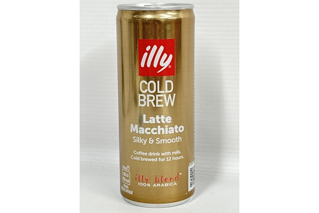 illy Cold Brew Coffee LATTE MACCHIATO | Ready to Drink 250ml | Pack of 12