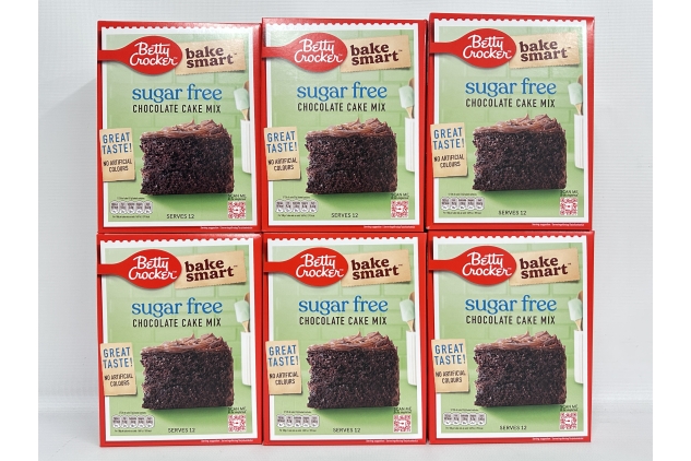 Betty Crocker Bake Smart Sugar Free Chocolate Cake Mix 350g | Pack Of 6 | Made With Sweeteners | No Artificial Colours | Suitable for Vegetarians | BULK BUY