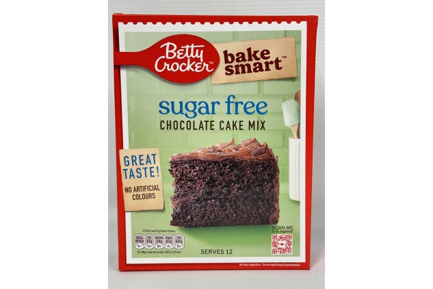 Betty Crocker Bake Smart Sugar Free Chocolate Cake Mix 350g | Pack Of 6 | Made With Sweeteners | No Artificial Colours | Suitable for Vegetarians | BULK BUY