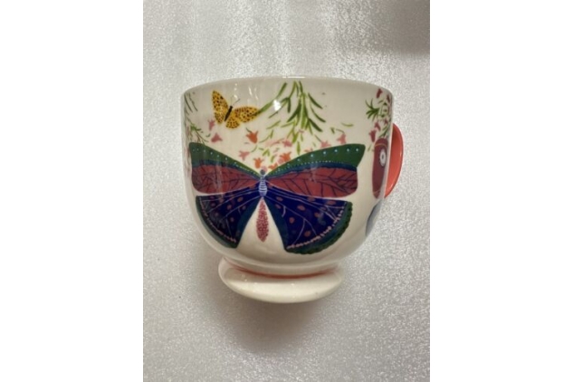 Anthropologie Pottery Athalia Butterfly Mug