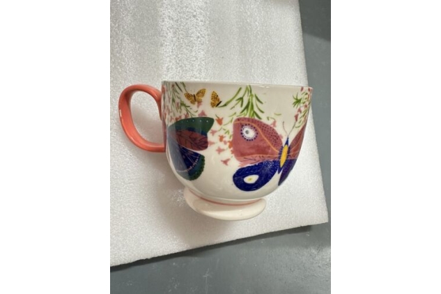 Anthropologie Pottery Athalia Butterfly Mug