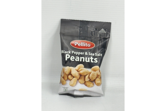 Pellito Black Pepper & Sea Salt Peanuts 50g Best Before 03/10/2024