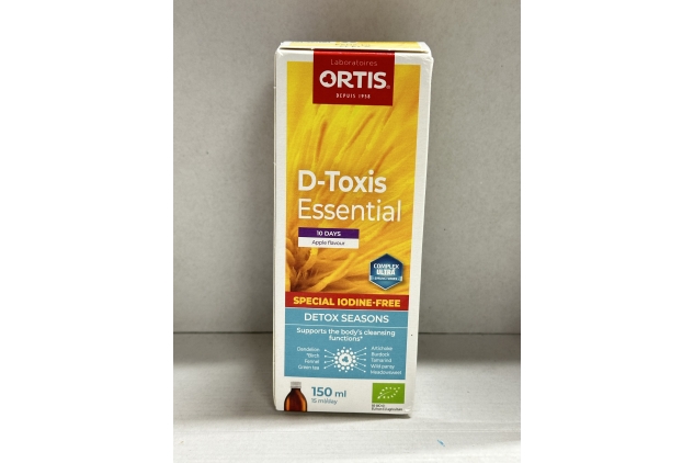 Ortis D-Toxis Essential Seasonal Detox Apple Flavour 150ml BEST BEFORE 30/04/2024